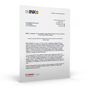 think 2018 press release
