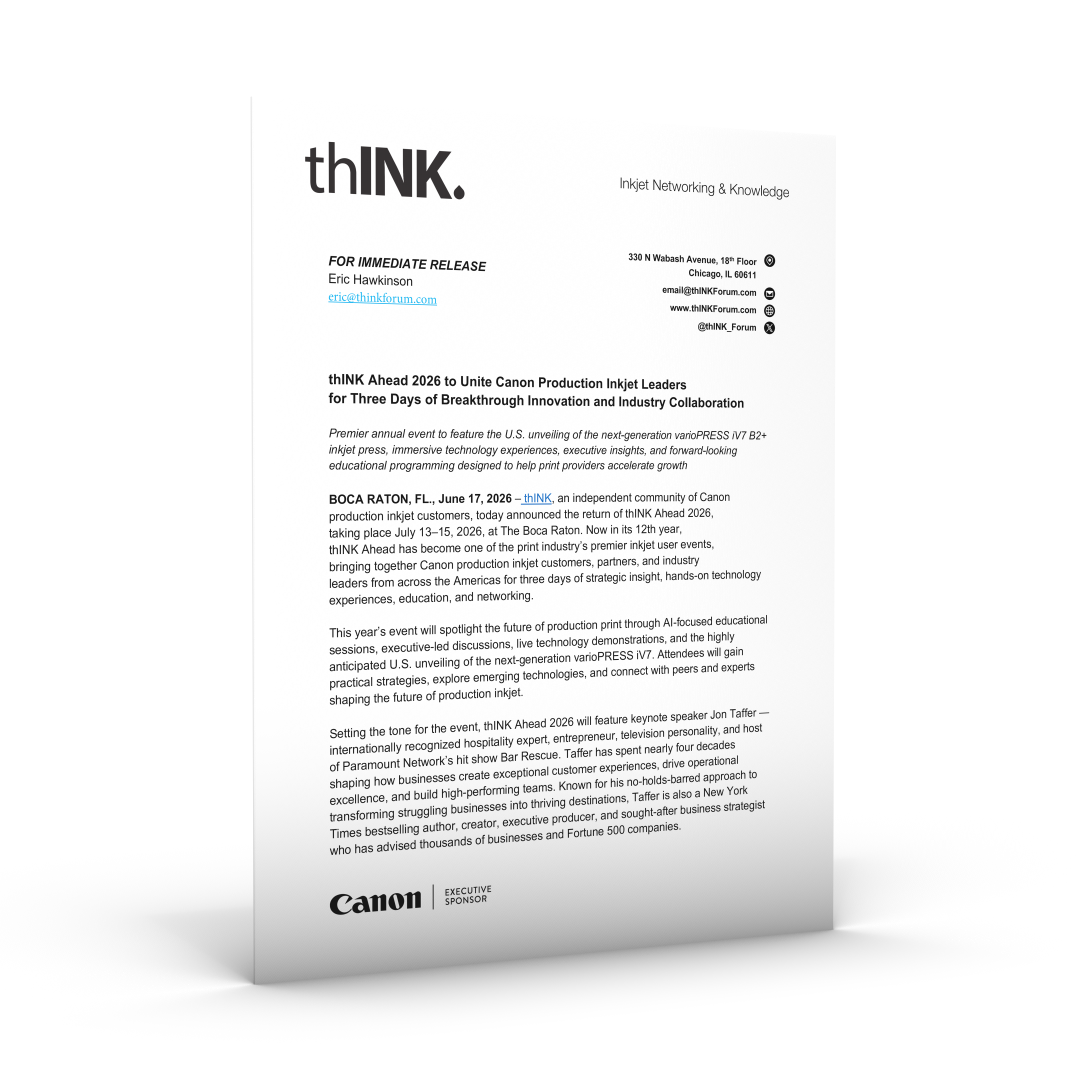 thINK Ahead 2026 Press Release Cover 